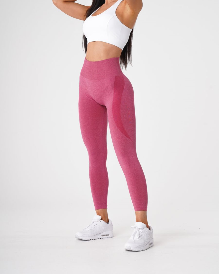 Pink Women\'s NVGTN Contour Seamless Leggings Dubai | kF0oCCz7