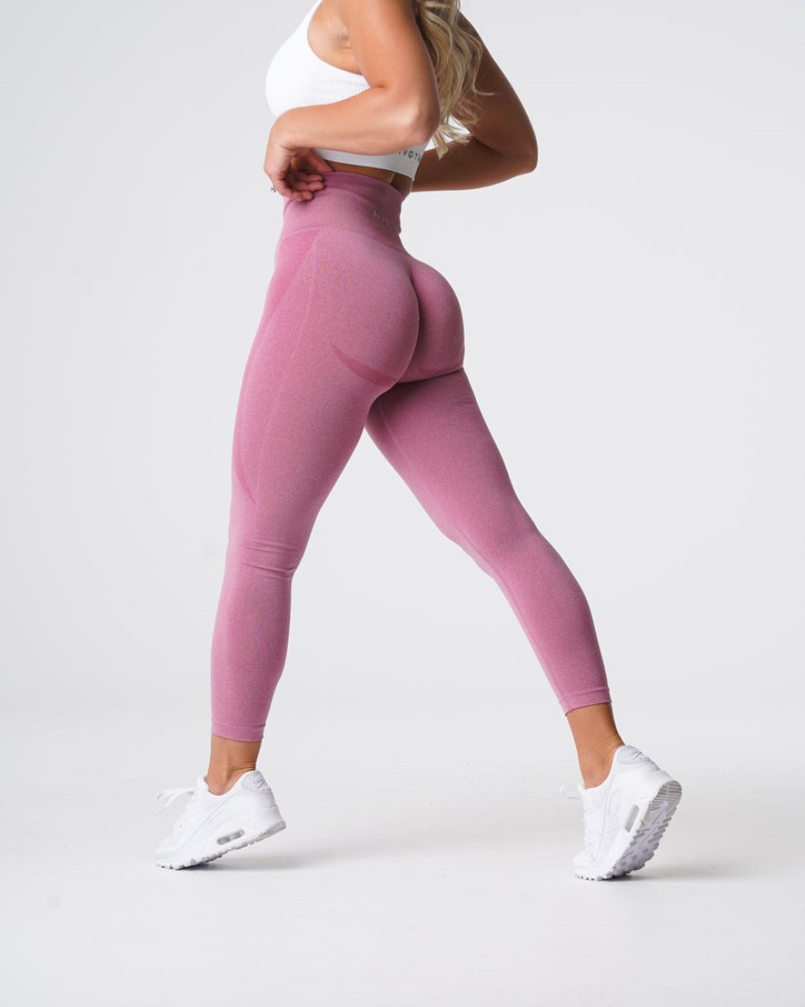 Pink Women's NVGTN Contour Seamless Leggings Dubai | kmI88sCZ