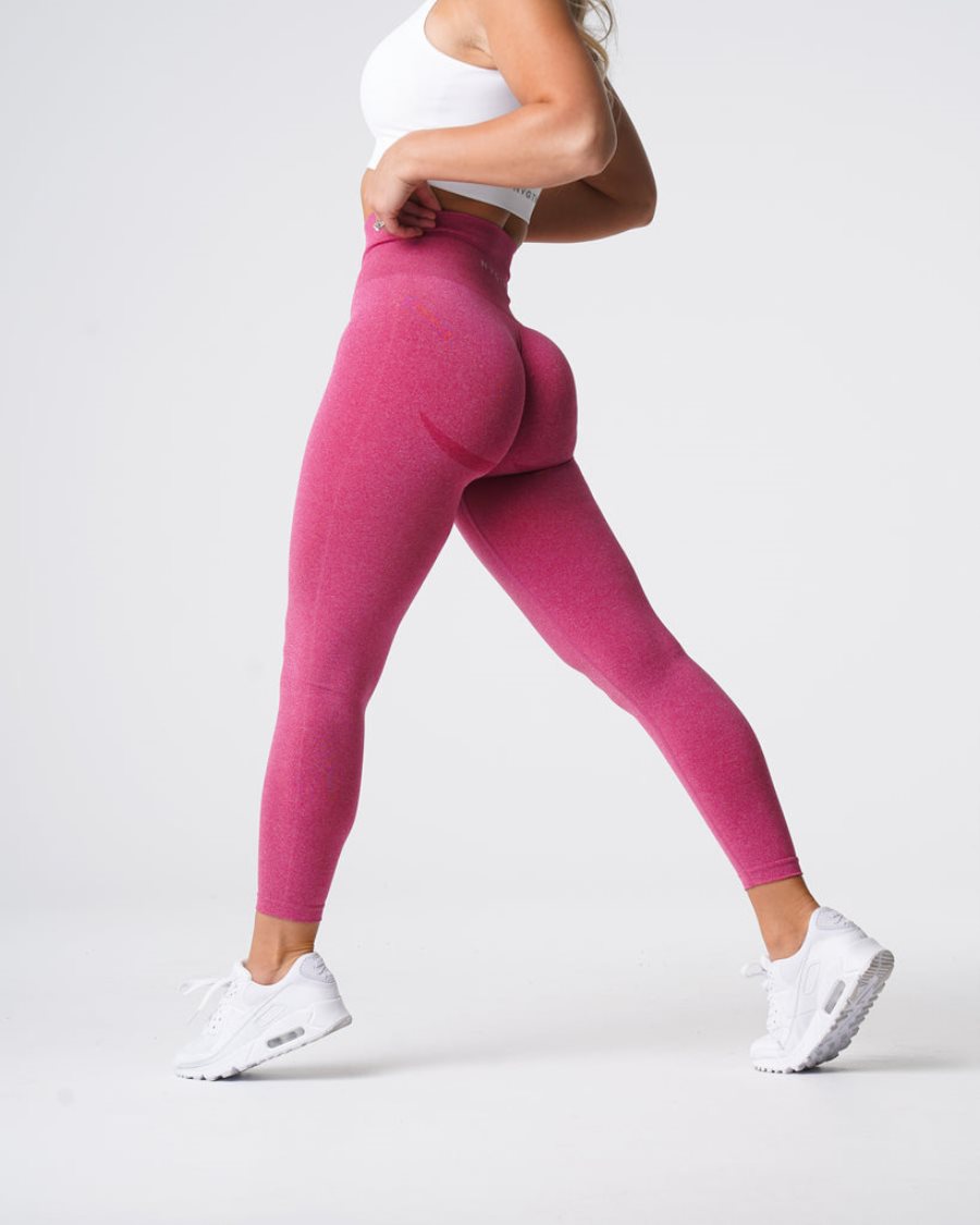 Pink Women's NVGTN Curve Seamless Leggings Dubai | lhYg2m8b