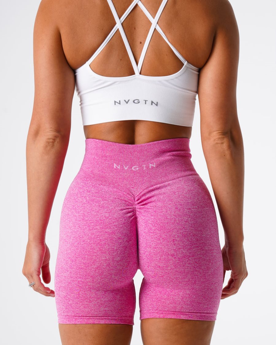 Pink Women's NVGTN Scrunch Seamless Shorts Dubai | AxktNyrJ