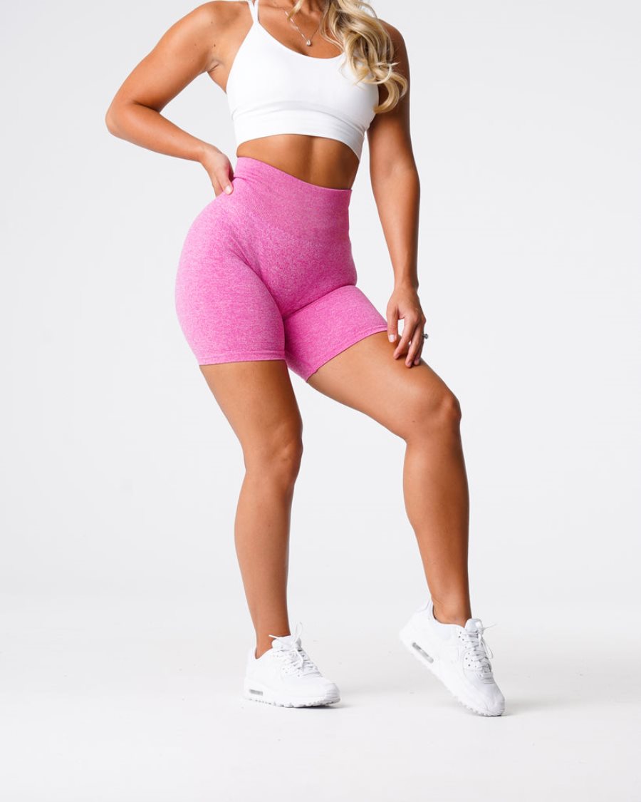 Pink Women's NVGTN Scrunch Seamless Shorts Dubai | AxktNyrJ