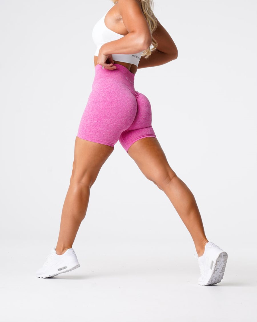 Pink Women's NVGTN Scrunch Seamless Shorts Dubai | AxktNyrJ