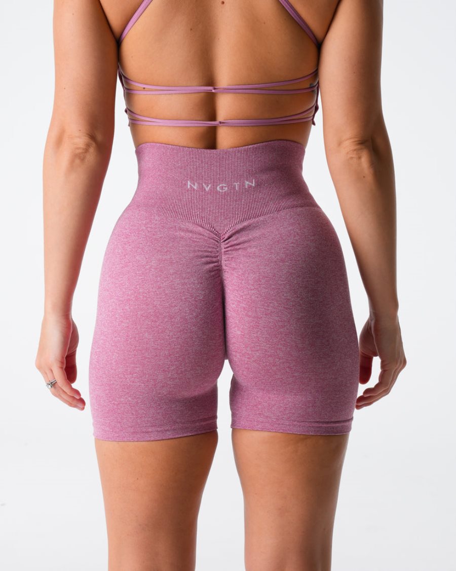 Pink Women's NVGTN Scrunch Seamless Shorts Dubai | o4qJ2Jhb