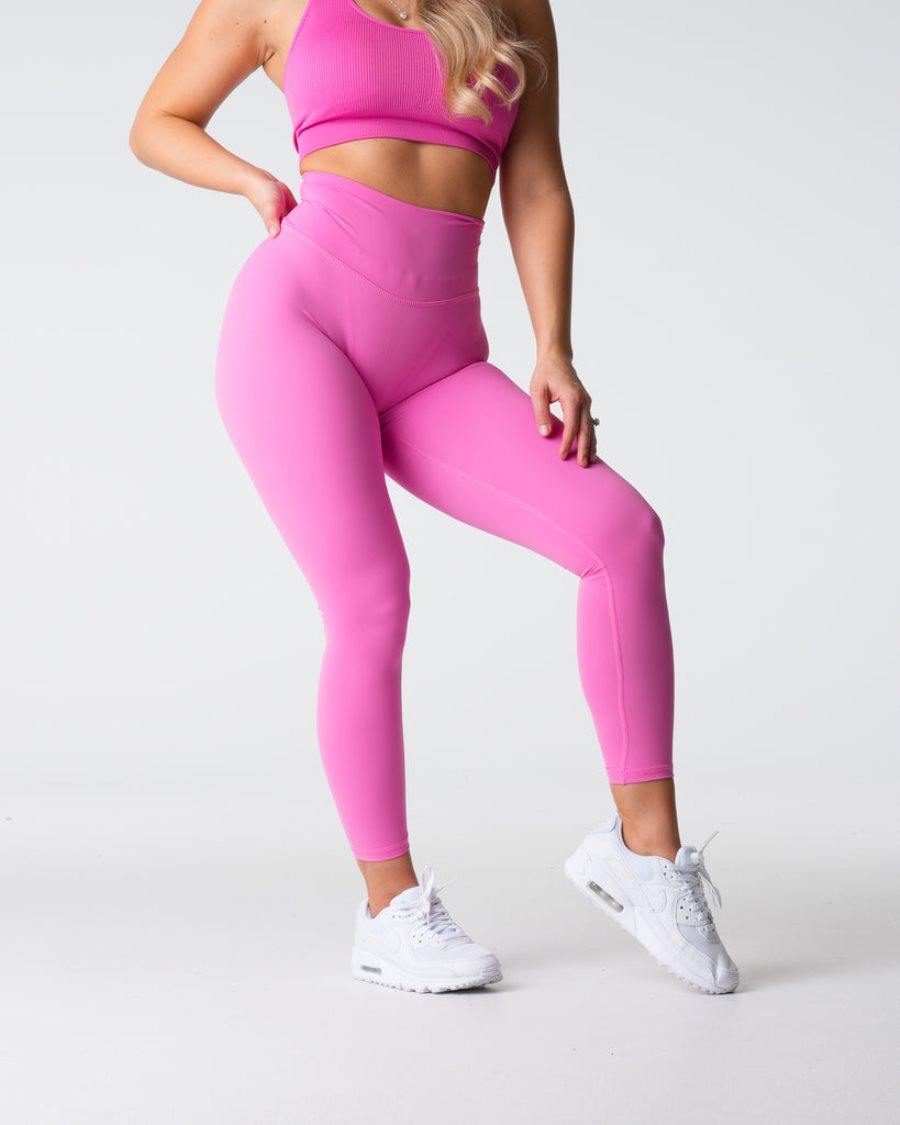 Pink Women's NVGTN Signature 2.0 Leggings Dubai | D3ZsmORt