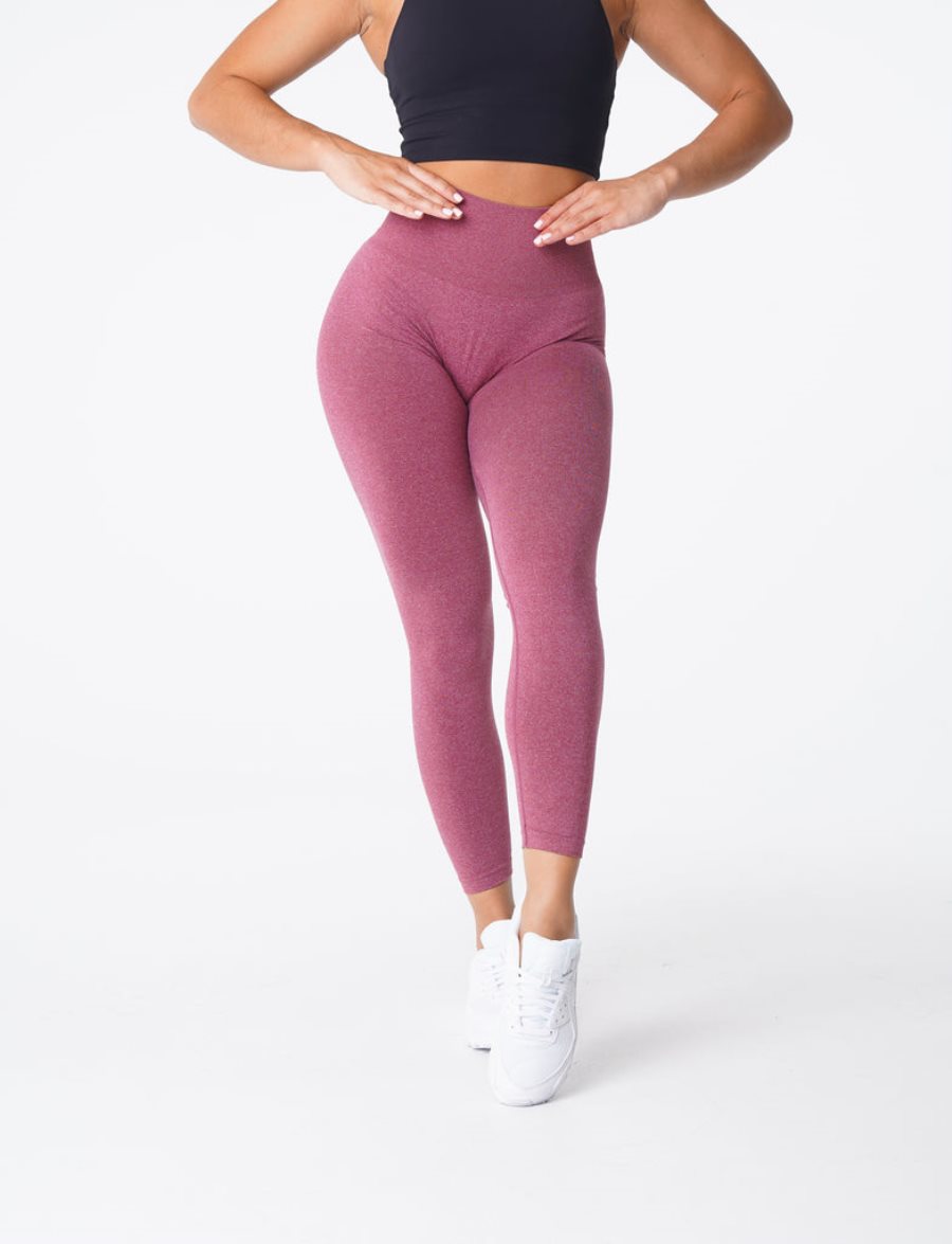 Purple Red Women's NVGTN NV Seamless Leggings Dubai | I95NUVT5