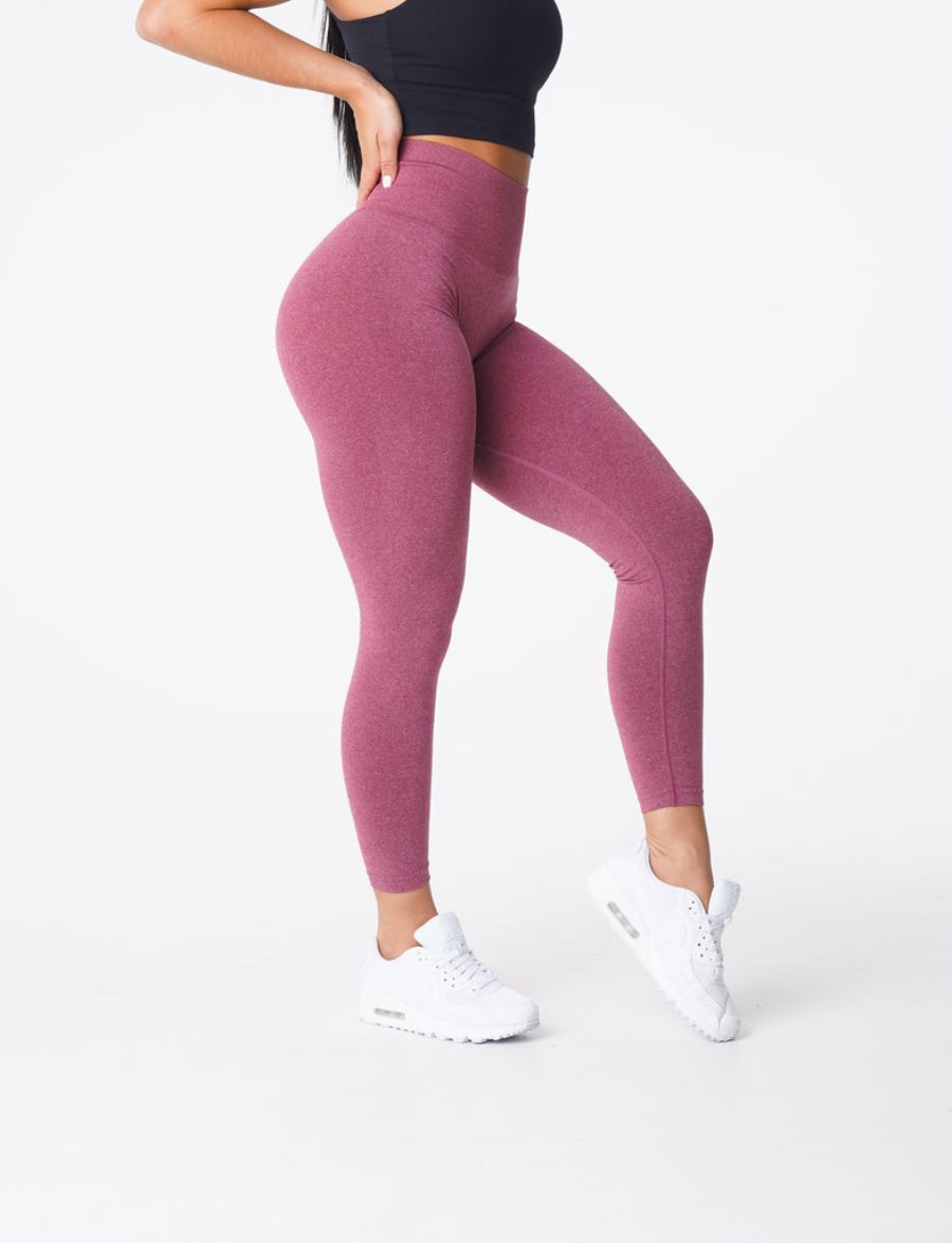 Purple Red Women\'s NVGTN NV Seamless Leggings Dubai | I95NUVT5