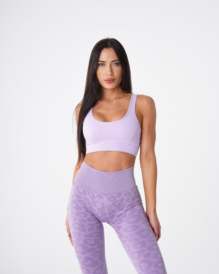 Purple Women\'s NVGTN Allure Sports Bra Dubai | KtPAaqiw