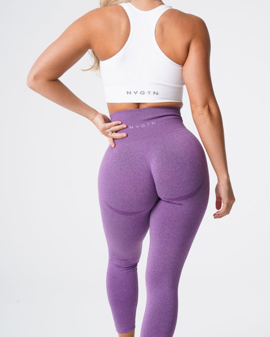 Purple Women's NVGTN Contour Seamless Leggings Dubai | x3VQbLFl