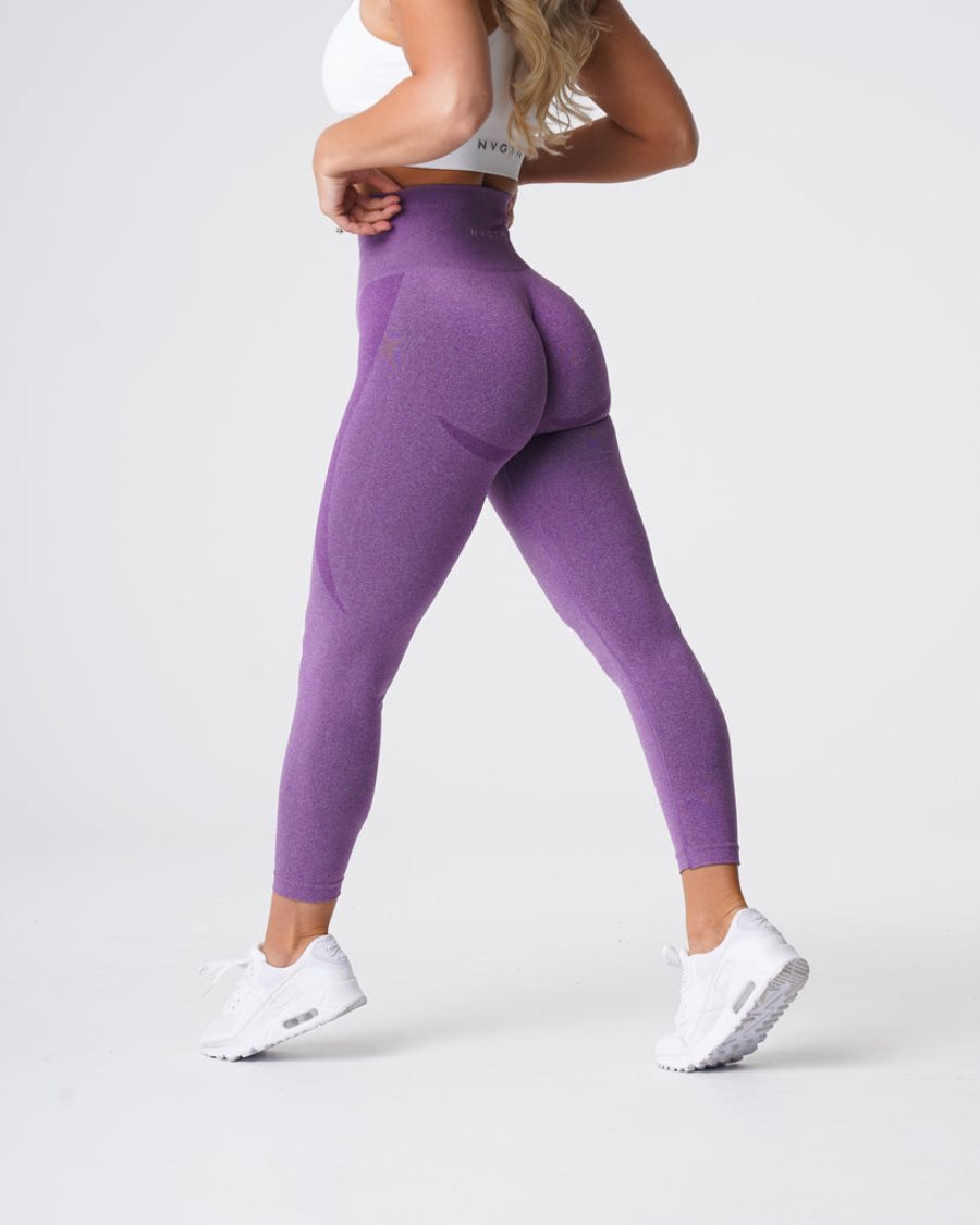 Purple Women's NVGTN Contour Seamless Leggings Dubai | x3VQbLFl