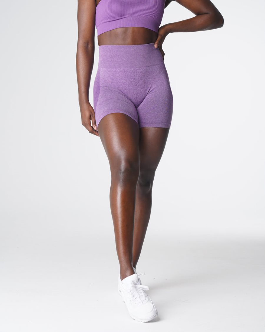 Purple Women's NVGTN Contour Seamless Shorts Dubai | aqLwSOyh