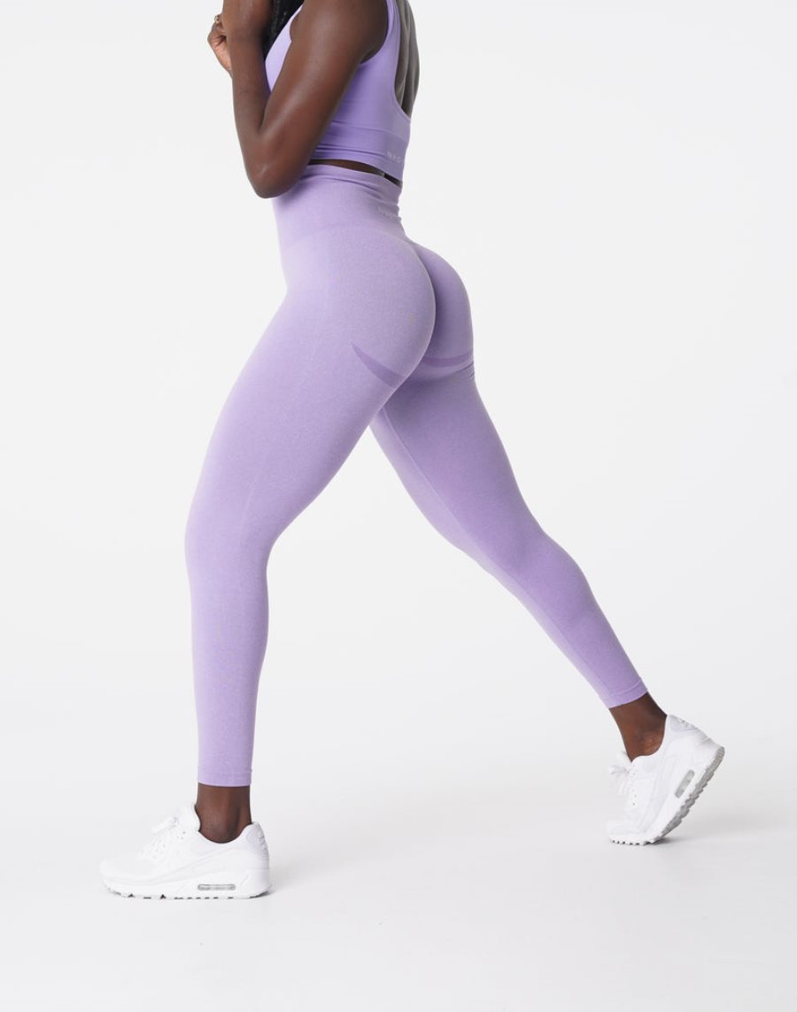 Purple Women\'s NVGTN Curve Seamless Leggings Dubai | A0jpfwK9