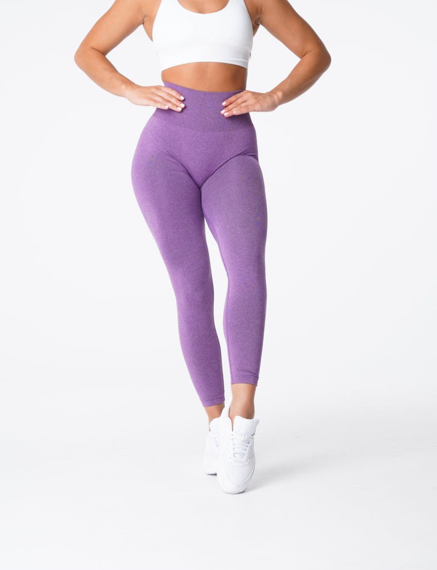 Purple Women's NVGTN NV Seamless Leggings Dubai | hFoMYfL3