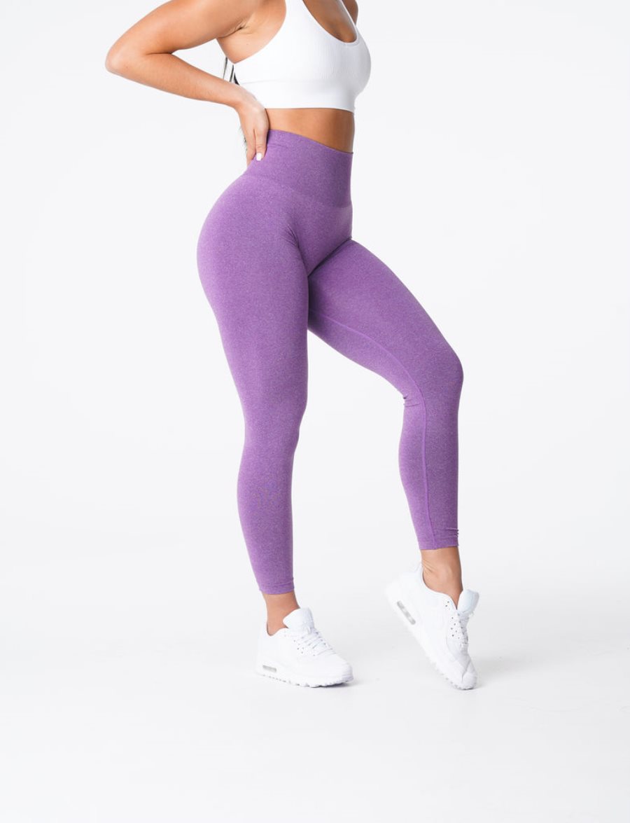 Purple Women\'s NVGTN NV Seamless Leggings Dubai | hFoMYfL3