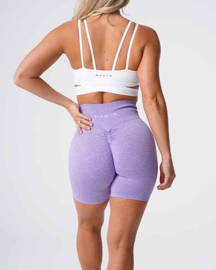 Purple Women's NVGTN Scrunch Seamless Shorts Dubai | Zs6yJ6cn