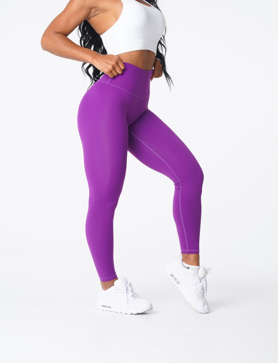 Purple Women's NVGTN Signature 2.0 Leggings Dubai | DQWWbuK0