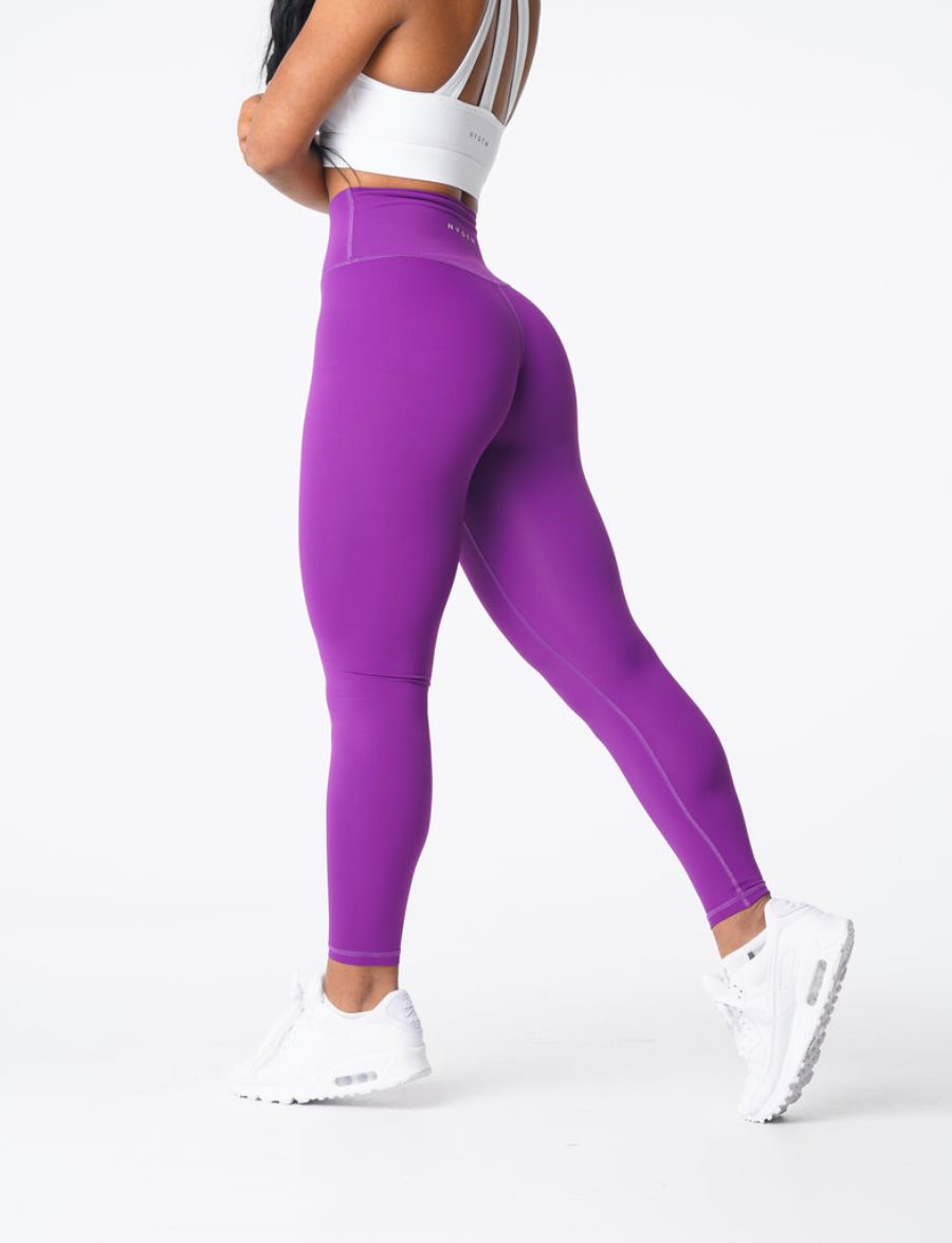 Purple Women's NVGTN Signature 2.0 Leggings Dubai | DQWWbuK0