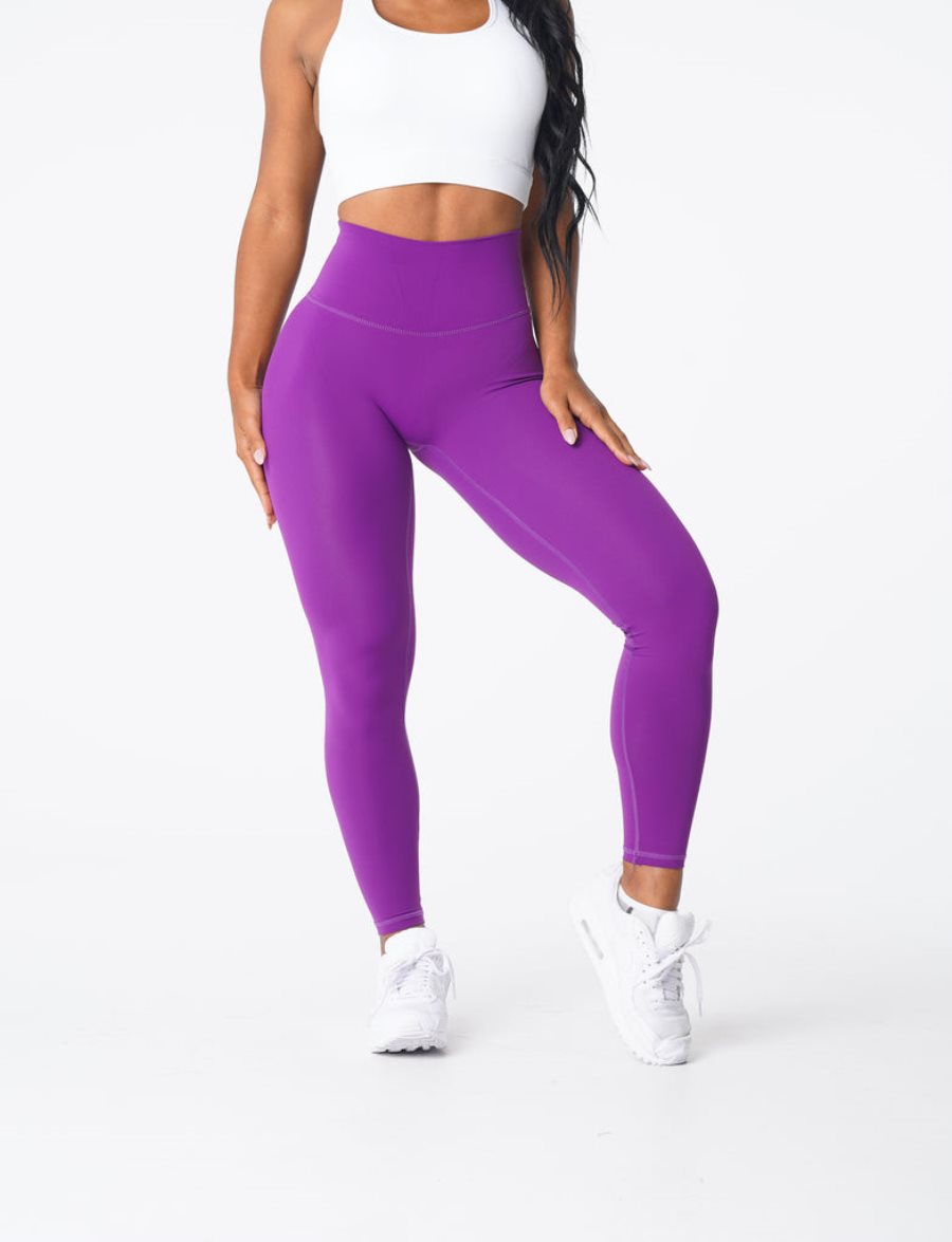 Purple Women\'s NVGTN Signature 2.0 Leggings Dubai | DQWWbuK0