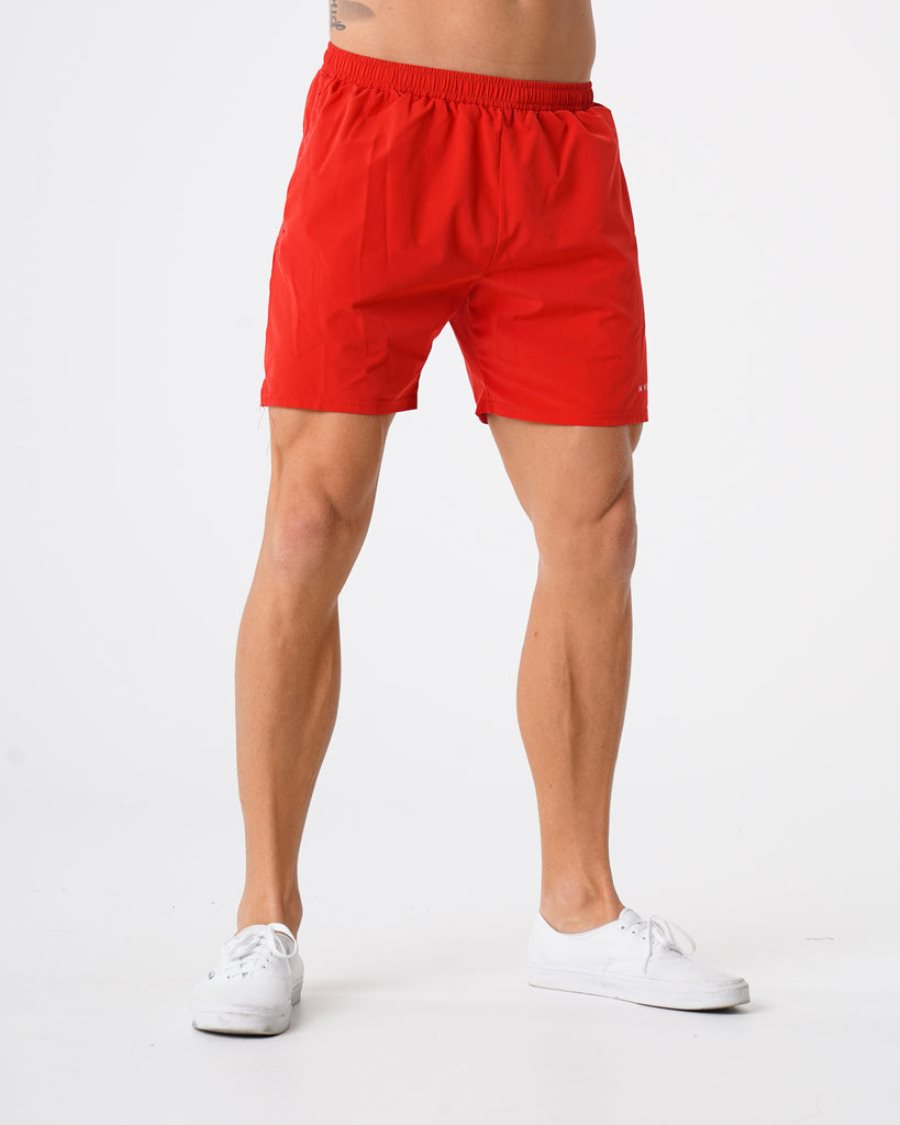 Red Men's NVGTN Flex Shorts Dubai | 5mTS4B6u