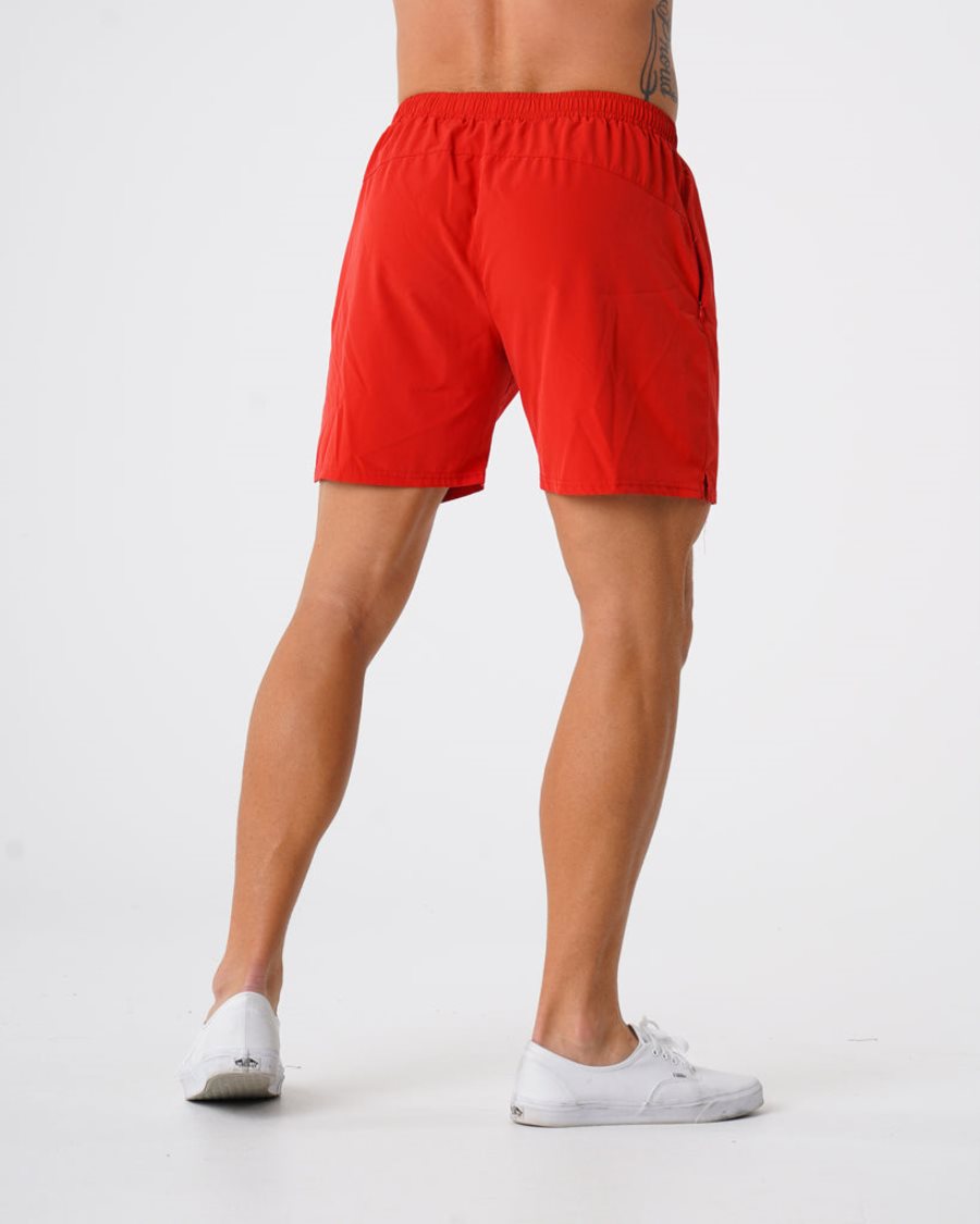 Red Men's NVGTN Flex Shorts Dubai | 5mTS4B6u