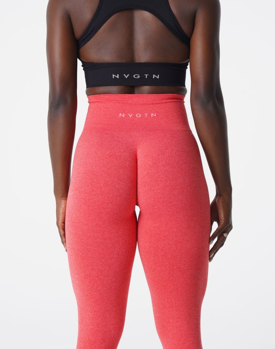 Red Women's NVGTN NV Seamless Leggings Dubai | 9FcMsSNG