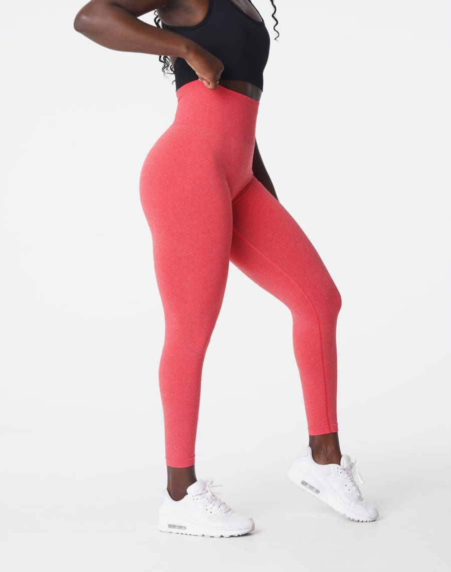 Red Women's NVGTN NV Seamless Leggings Dubai | 9FcMsSNG