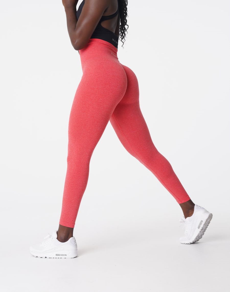 Red Women\'s NVGTN NV Seamless Leggings Dubai | 9FcMsSNG