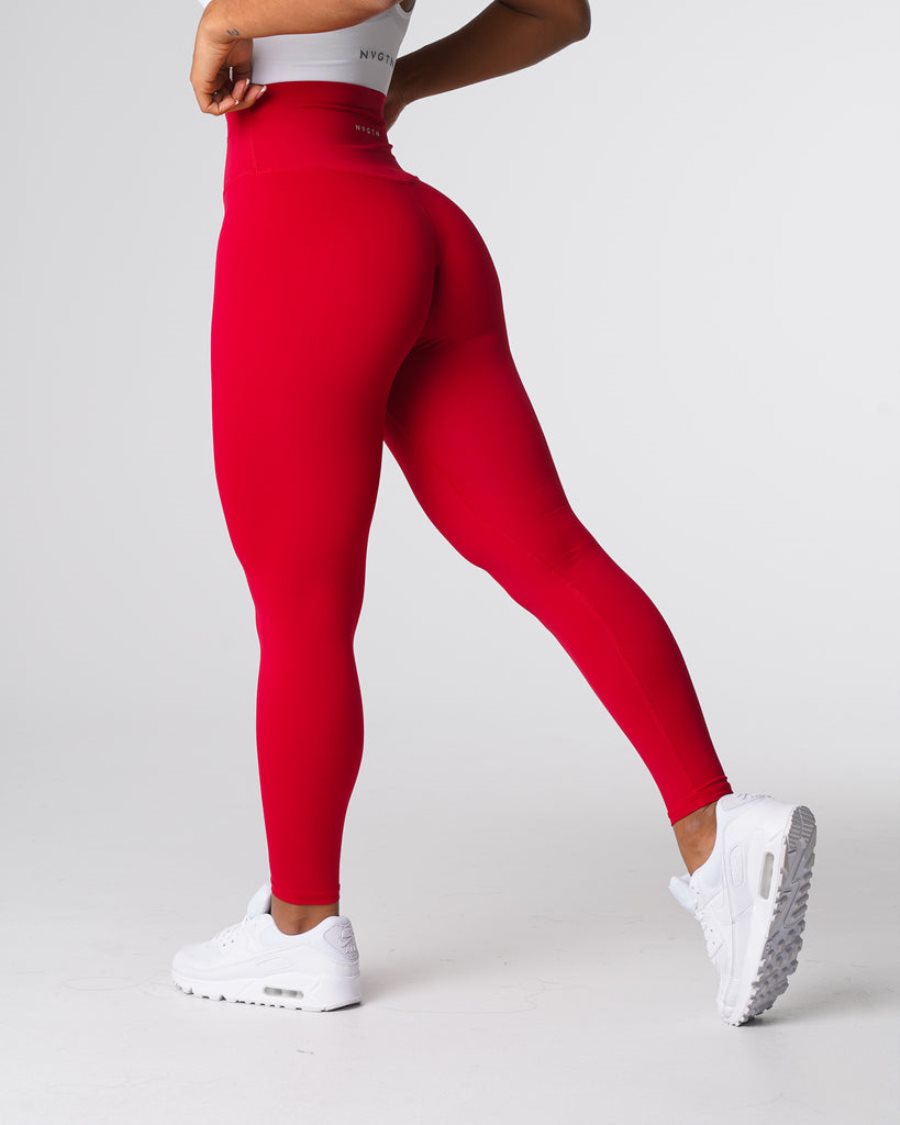 Red Women's NVGTN Signature 2.0 Leggings Dubai | z0y0r0J5