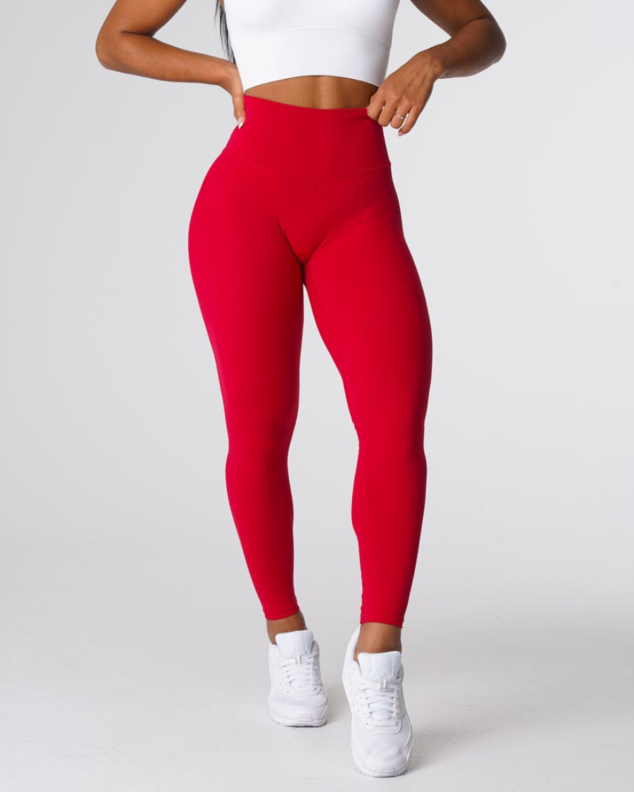 Red Women\'s NVGTN Signature 2.0 Leggings Dubai | z0y0r0J5