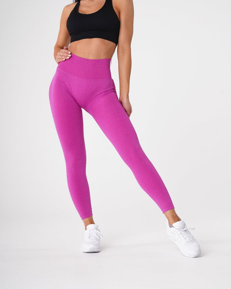 Rose Women's NVGTN Curve Seamless Leggings Dubai | IkyKJyNe