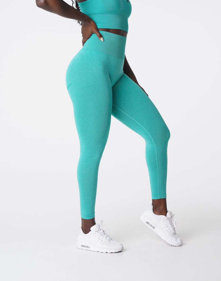 Turquoise Women's NVGTN Curve Seamless Leggings Dubai | 2zk2Pk7u