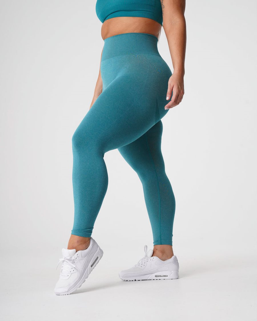 Turquoise Women's NVGTN Curve Seamless Leggings Dubai | S03L7zjj