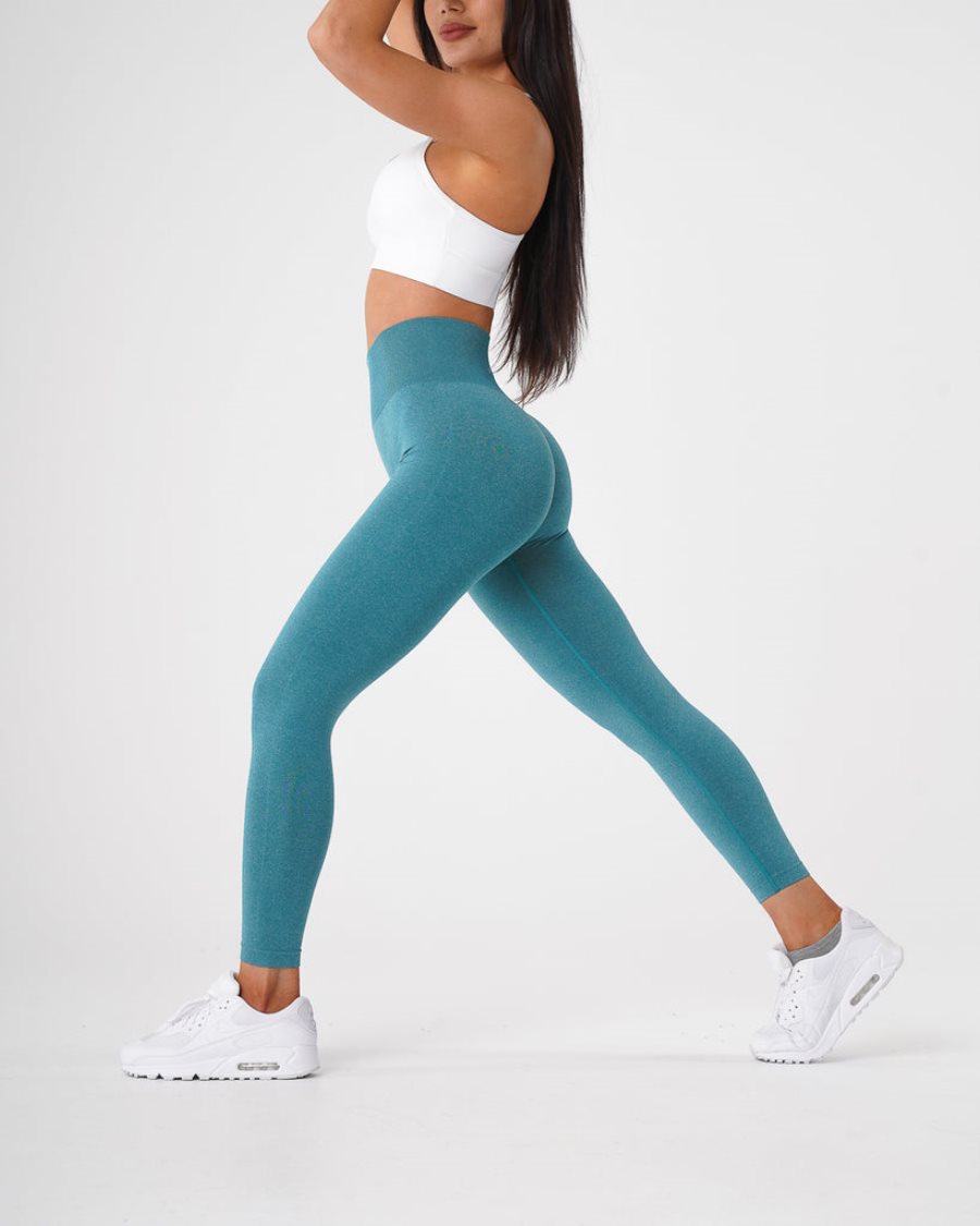 Turquoise Women's NVGTN NV Seamless Leggings Dubai | t7UrKkzd