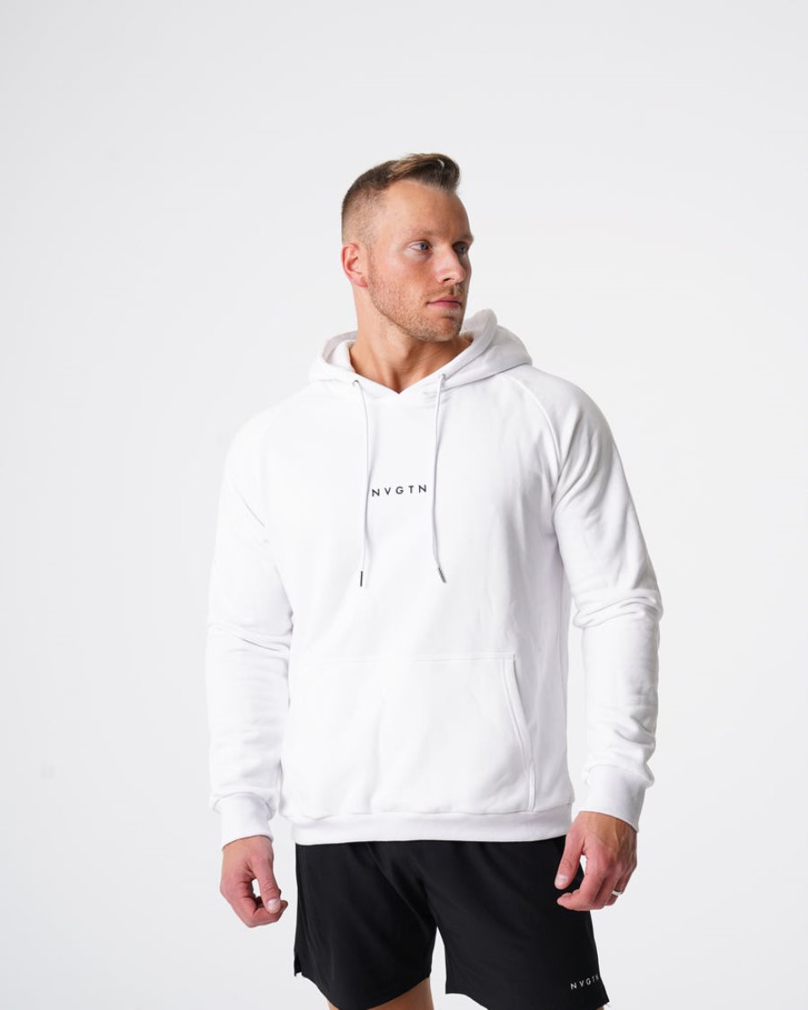 White Men's NVGTN Lounge Hoodie Dubai | z0IYtSA4