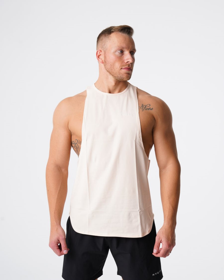 White Men's NVGTN Pulse Edge Tanks Dubai | ajswVSxq