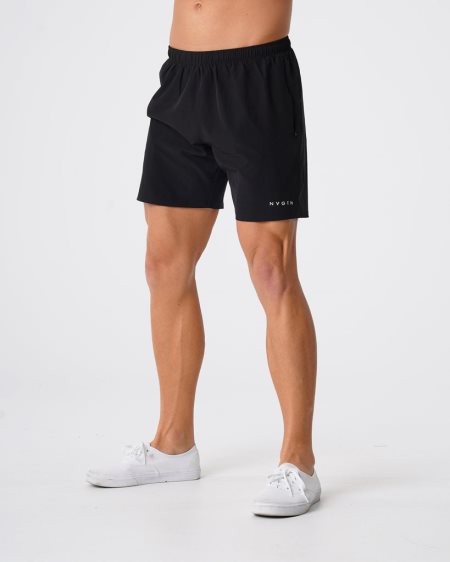 Black Men's NVGTN Flex Shorts Dubai | 0bTEEoAS