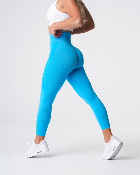 Blue Women's NVGTN Contour Seamless Leggings Dubai | 2K8wgZLI