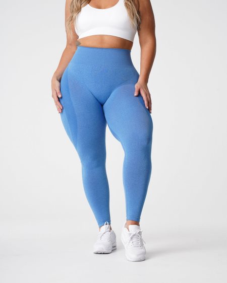 Blue Women's NVGTN Contour Seamless Leggings Dubai | tN5uS2WZ