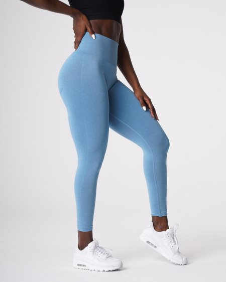 Blue Women's NVGTN Curve Seamless Leggings Dubai | h3IV3FTT