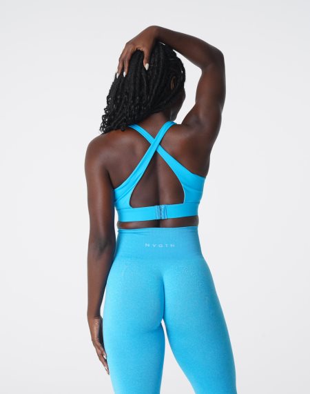 Blue Women's NVGTN Reveal Sports Bra Dubai | pgOtCykN