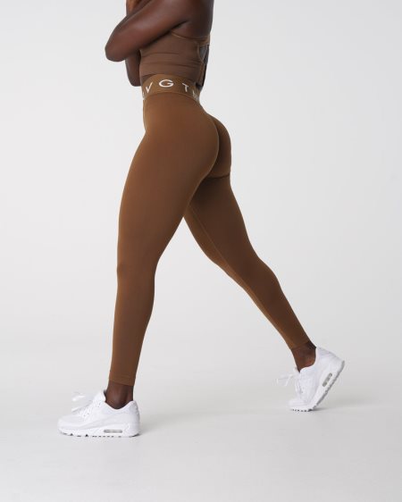 Brown Women's NVGTN Sport Seamless Leggings Dubai | aMvXS7nU