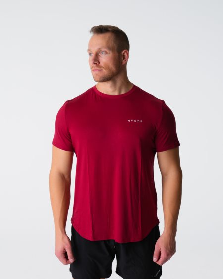 Pink Men's NVGTN Tech Fitted T Shirts Dubai | UpS7B991