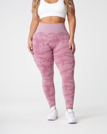 Pink Women's NVGTN Camo Seamless Leggings Dubai | sx6aW7K1