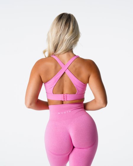 Pink Women's NVGTN Reveal Sports Bra Dubai | 6cbPwnQz