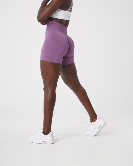 Purple Women's NVGTN Solid Seamless Shorts Dubai | KyCYgvFr