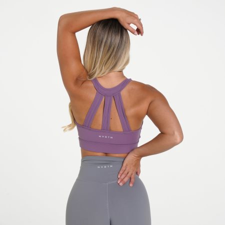 Purple Women's NVGTN Trio Sports Bra Dubai | PuKOypuz