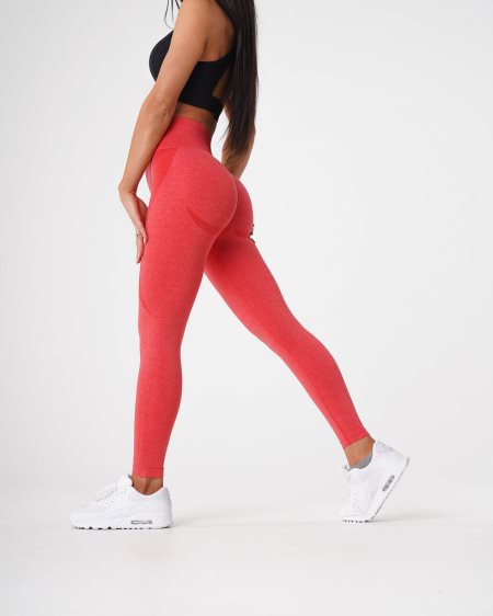 Red Women's NVGTN Contour Seamless Leggings Dubai | TJdcmkvD