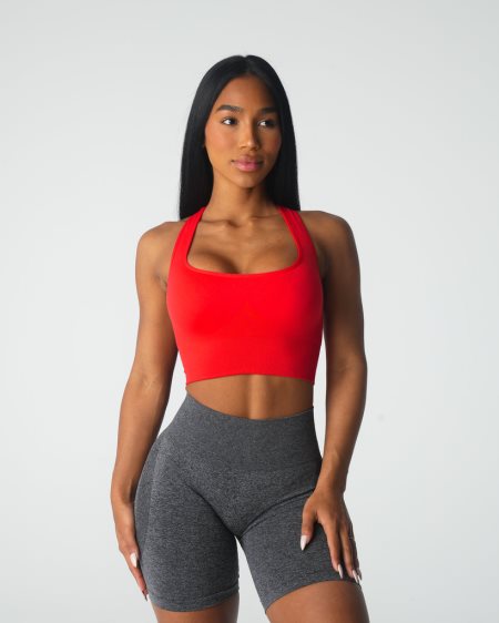 Red Women's NVGTN Ignite Seamless Sports Bra Dubai | GihpEzZI