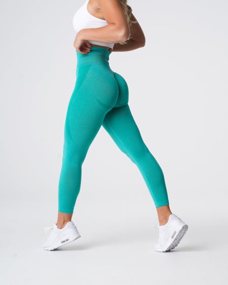 Turquoise Women's NVGTN Contour Seamless Leggings Dubai | DIw3QRoj