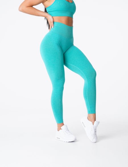 Turquoise Women's NVGTN NV Seamless Leggings Dubai | lAnSoI5W