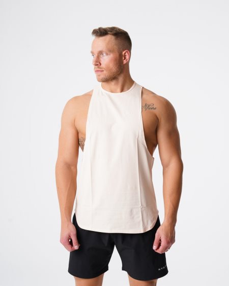 White Men's NVGTN Pulse Edge Tanks Dubai | ajswVSxq